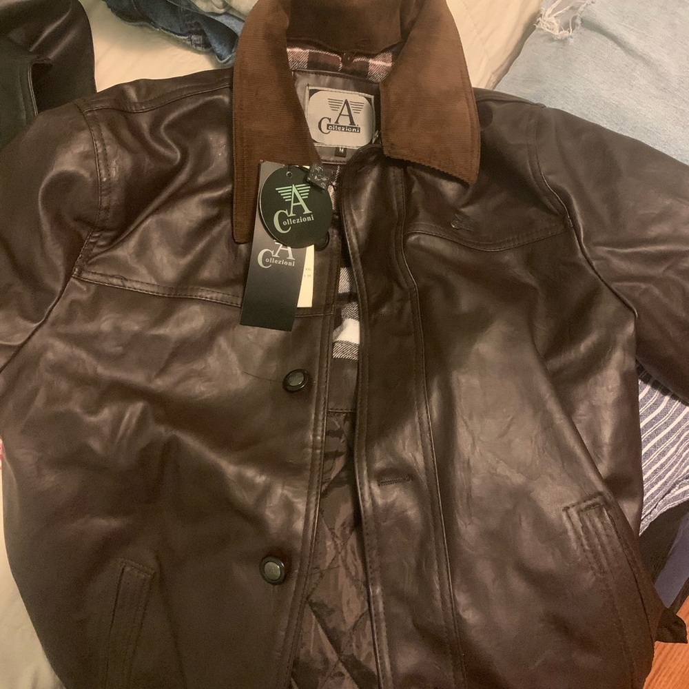 Genuine Leather Brown Jacket